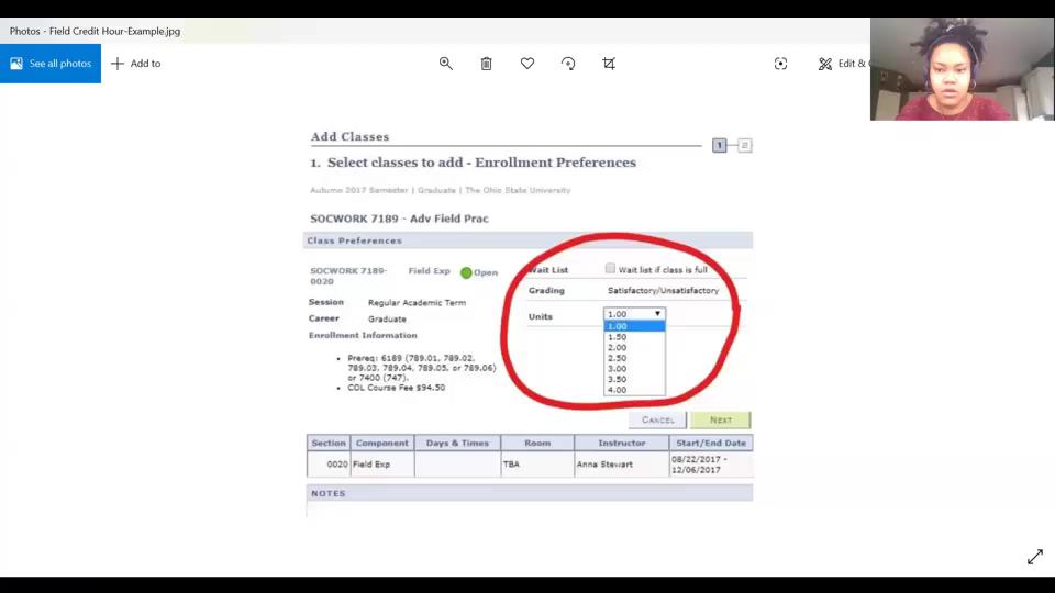 Field Credit Hours