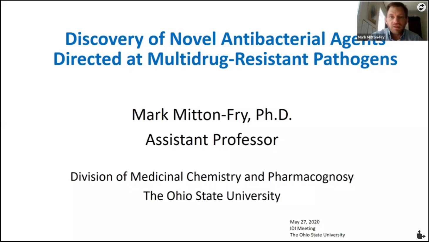 IDI Virtual Seminar Series_ Dr. Mark Mitton-Fry_5/27/20
