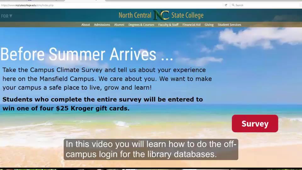 Off-Campus Log In - NCSC Help - LibGuides at Ohio State University